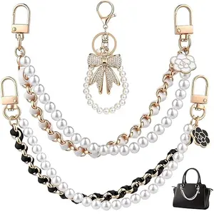 **3-in-1 Luxury Accessory Set | Handbag Charm + Wallet Pendant + Jeans Chain Keychain | Chic Ladies’ Gift Pack | Stylish Bag Decorations Set**
