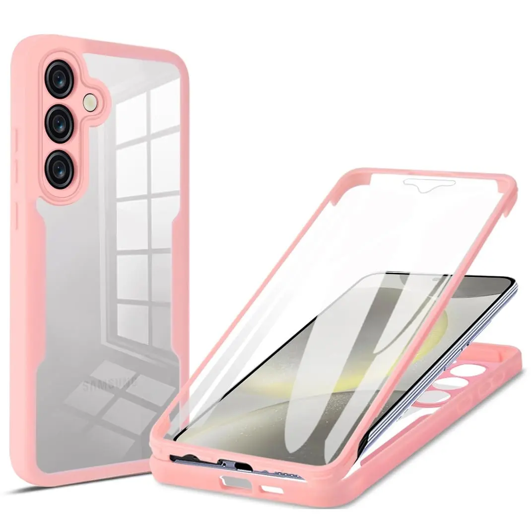 360 Degree Full Body Phone Case with Front Film, Anti-drop Cellphone Protective Case, Shockproof Mobile Phone Cover for Samsung Galaxy A55 A35 A05 A05S A36 A56 A54 A14 A06 A33 A06, Casing, Screen Protector