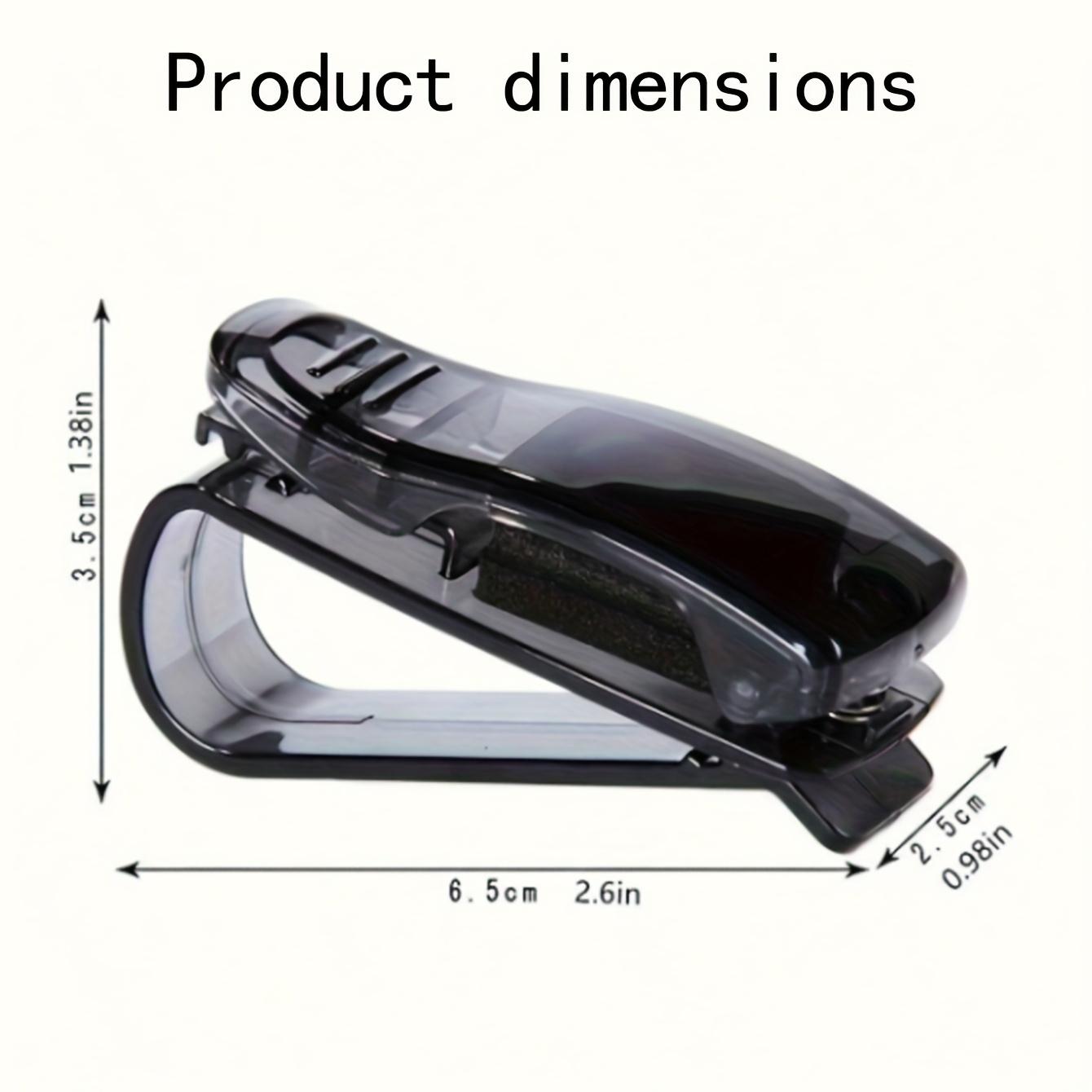 Car Sun Visor Glasses Clip - ABS Multifunctional Eyeglass Holder with Bill and ID Slot for Car Interior Accessories