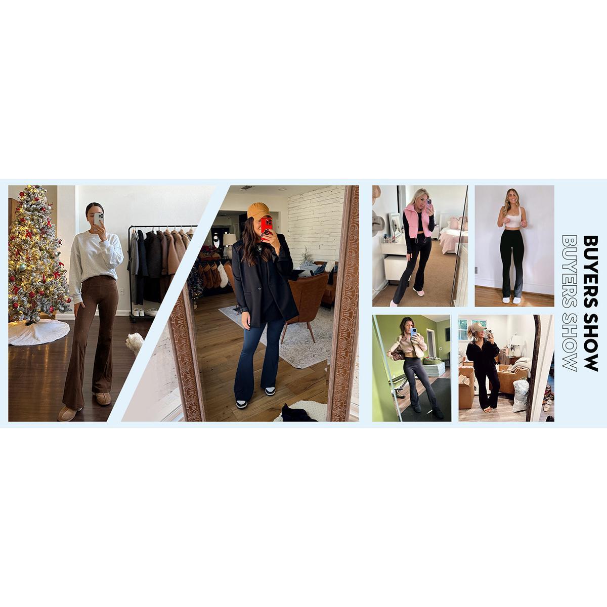 Imily Bela Women's High Waist Flare Athletic Yoga Pants with Pockets Butt Lifting Running Workout Bootcut Leggings for women Imily Bela Women's High Waist Flare Athletic Yoga Pants with Pockets Butt Lifting Running Workout Bootcut Leggings for women