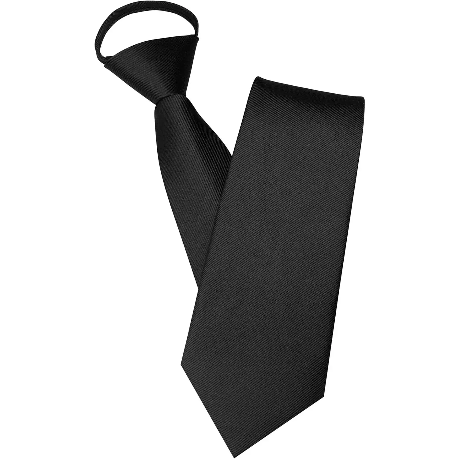 3.15"Solid Color Pre-tied Adjustable Necktie for Business and Wedding