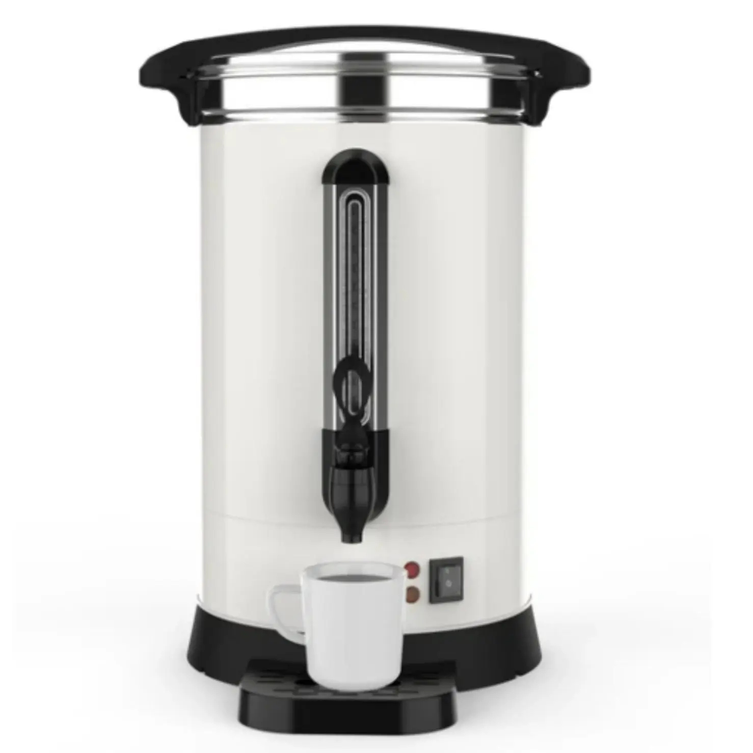 GARVEE120 Cups Coffee Urn,18L/4.8 Gallon Double Wall Commerical Coffee Maker for Buffet Catering Wedding Gathering,Large Capacity Hot Coffee Dispenser,Stainless Steel Hot Water Urn
