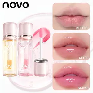 Vitamin E Lip Serum, Long-Lasting, Hydrating Non-Dry Formula For Dry Lips, Waterproof, No Peel Off, Nourishing Crystal Clear, Two Colors Available, Volume Boosting Lip Oil For Fuller Lips, Non Greasy, Quickly Absorbed, Portable To Use Korean Makeup
