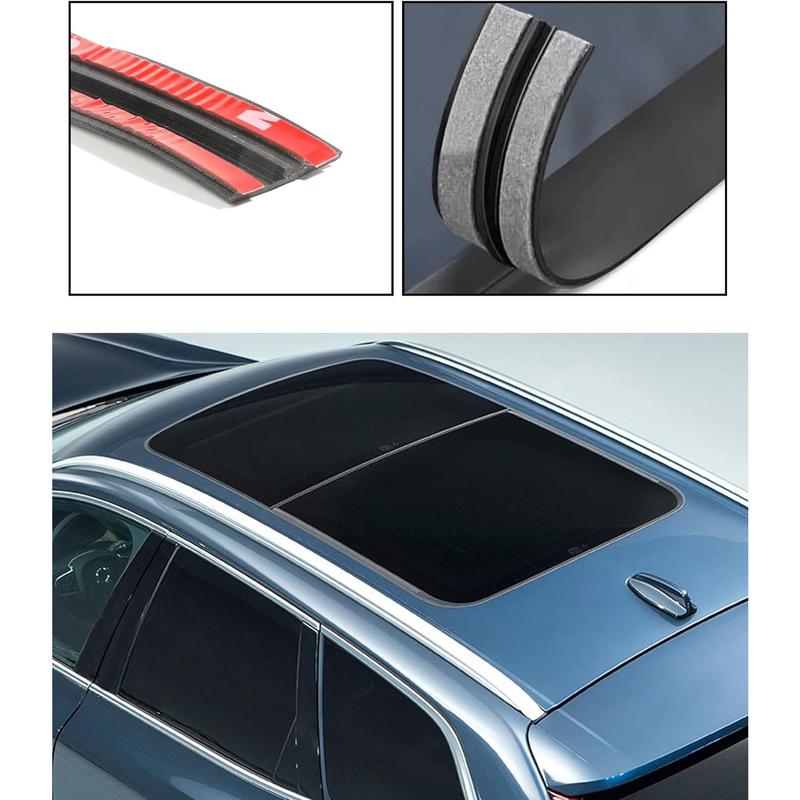 20Ft Car Windshield Rubber Seal,Car Windshield Seal Strip,T Shape Automotive Weather Stripping for Front Rear Windshield,Automotive Door Sealing Strip Sunroof Seal
