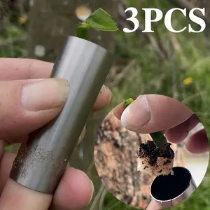 3 Pack Stainless Steel Fruit Tree Grafting Tool, Professional Bud Cutter, Easy to Use for Tree Budding, Transplanting & Fruit Grafting