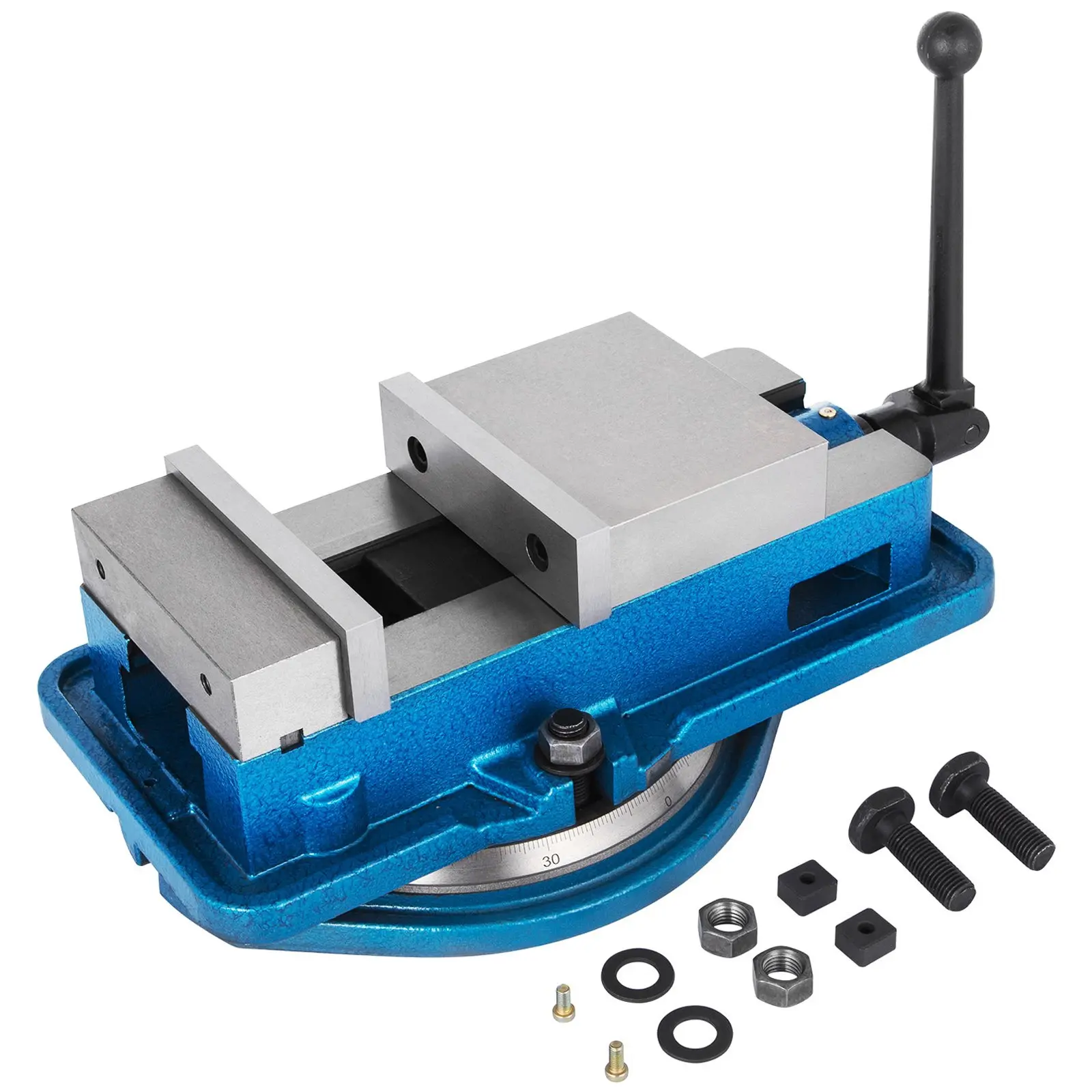 【DealsForYouDays】VEVOR 3 Inch Heavy Duty Milling Vise Bench Clamp Vise High Precision Clamping Vise 3 Inch Jaw Width with 360 Degree Swiveling Base CNC Vise