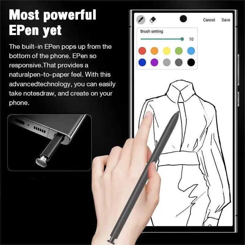 2025 New Model 25 5G Android Smart Phone, with rounded corners. Built-in stylus, srprint unlocking, high-definition ome a crger, headphones and phone case when purchasing the built-in stupporting facial recognition and fingeylus version.