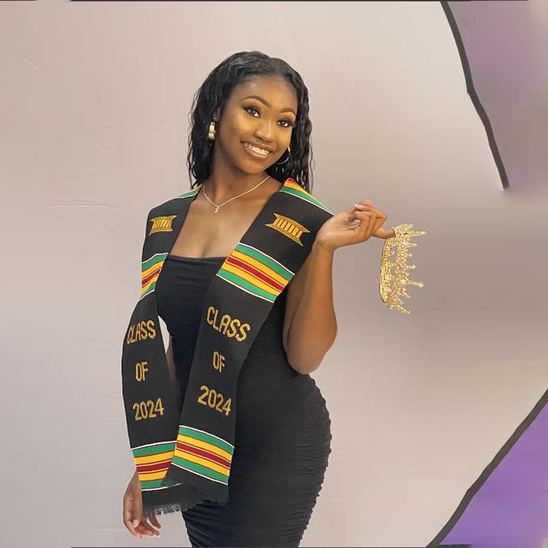 Graduation Stole Class of 2026| Celebrate Culture with the African Graduation Stole Senior 2026 Graduation Sash, Class Of 2026 School Ceremony Decorations
