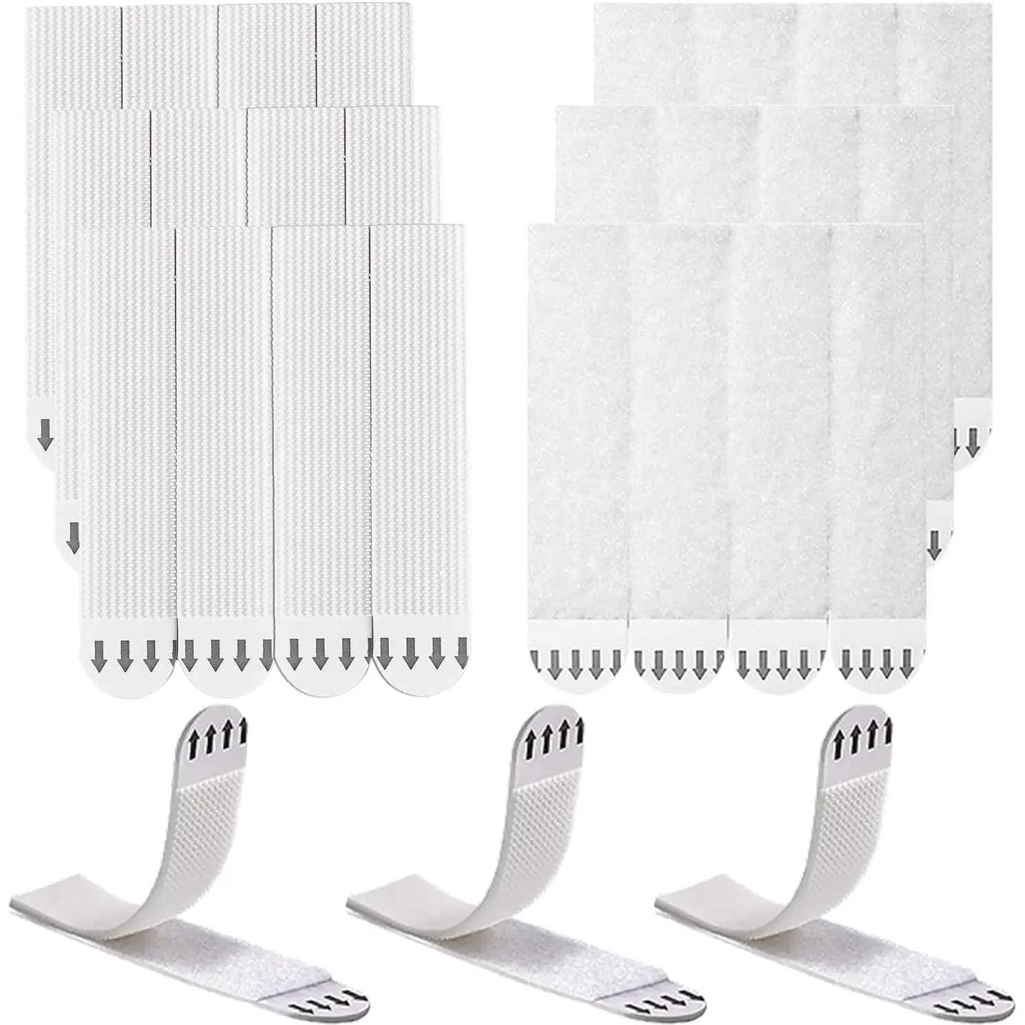 Picture  Strips Heavy Duty,12 Pairs Sticky  Strips |  Free Picture Hangers for Walls,No Nails Refill Adhesive Poster Frame Mounting