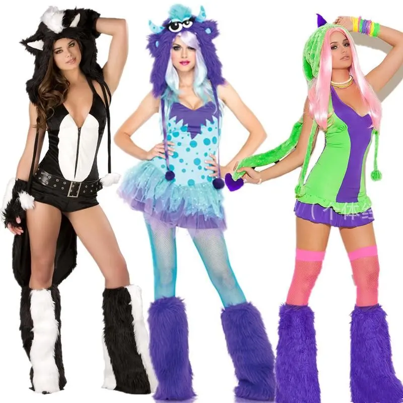 Adult plush toy costumes, animal costumes, luxury monsters, teddy bears, foxes, penguins, role-playing costumes, women's makeup, ball costumes, fancy costumes