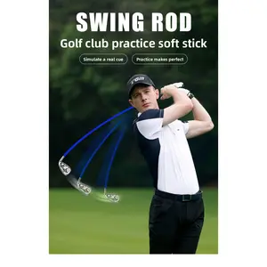 Golf Swing Baseball Stick Practice Soft Bat Simulation Real Club Beginner Rhythm Supplies Indoor Warm-up
