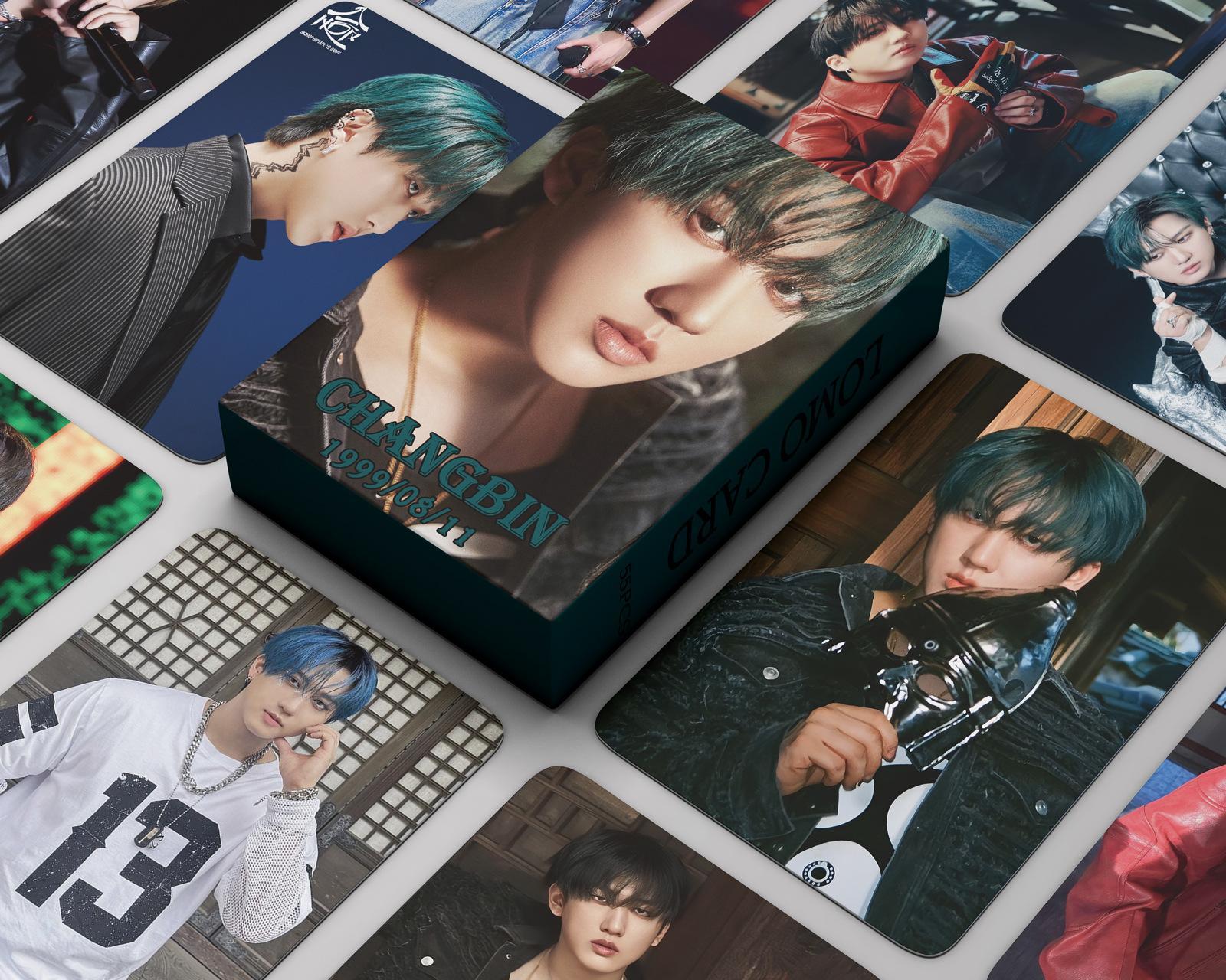 55Pcs/Set Kpop New Album HOP Photocard ChangBin Postcard Star Card Album Card Fan Collection Lomo Cards