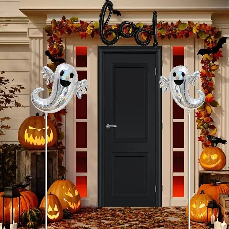 Ghost Balloons Halloween Foil Balloons, Ghost Themed Party Decoration Supplies, Halloween Birthday Decor, Party Balloon Arch Kits
