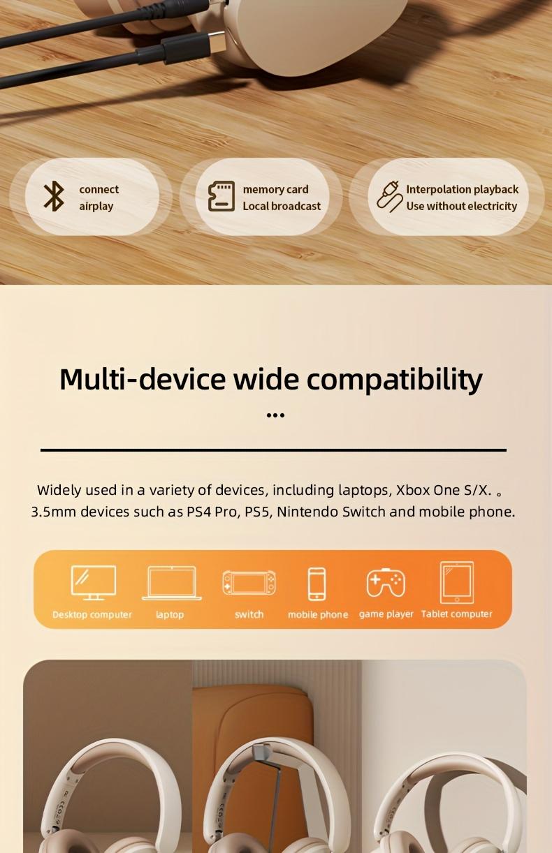 Headphones, High-quality Sound Quality, as a Gift, Connect a 3.5mm Audio Cable as DJ Monitoring Headphones