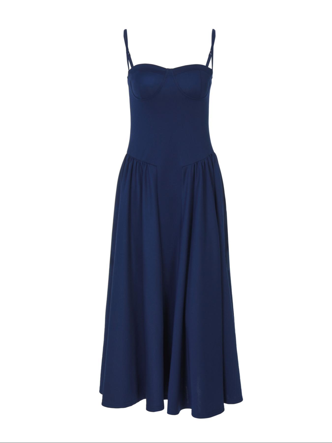 Women's Plain Backless Bodycon Dress, Fitted Bodycon Dress, Elegant Slim Fitting Spaghetti Strap Sleeveless Dress for Party Club Holiday, Ladies Summer Clothes, Formal Elegant Dress, Elegant Cocktail Dress, Backless Evening Dress, Elegant Backless Design