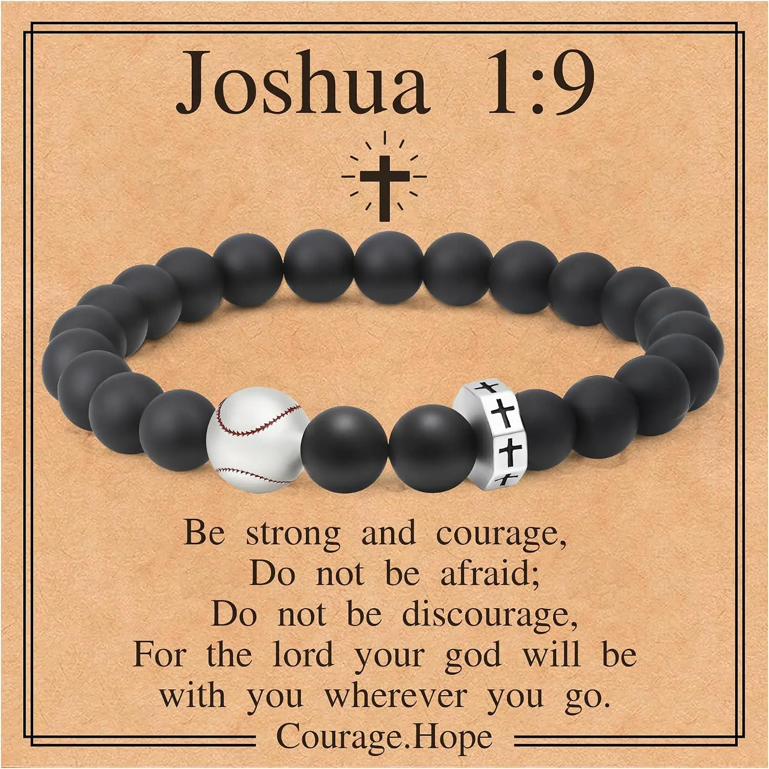 Soccer Basketball Football Baseball Softball Volleyball Bracelet for Men  Beaded Bracelet Gifts for Son Easter Christmas Christian Baptism Gifts