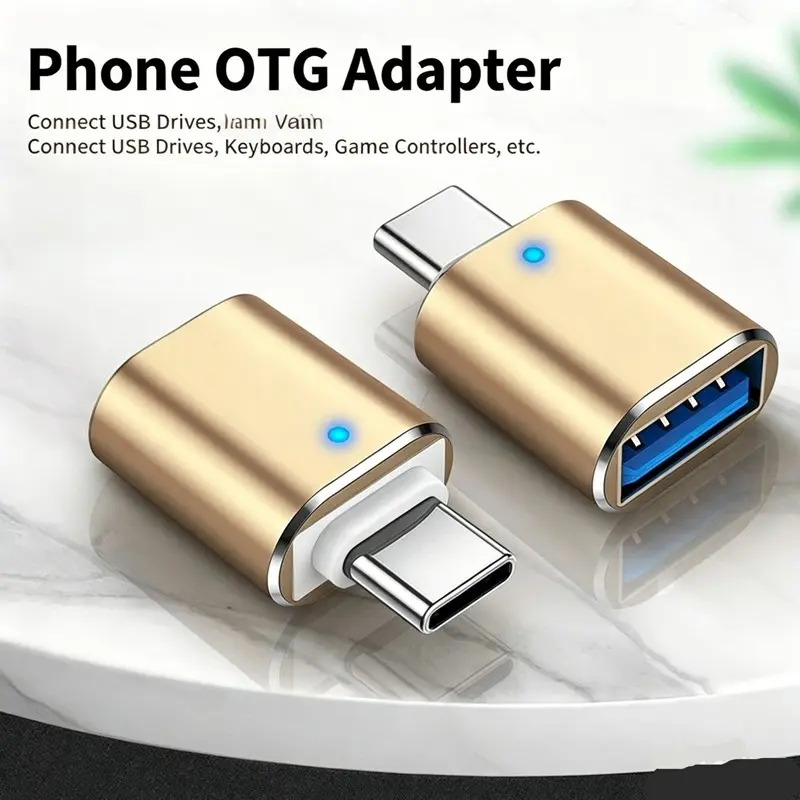 Type-C to USB 3.0 Adapter, Car U Disk Mouse Keyboard Converter, Android Phone OTG Connector, Versatile Device Compatibility