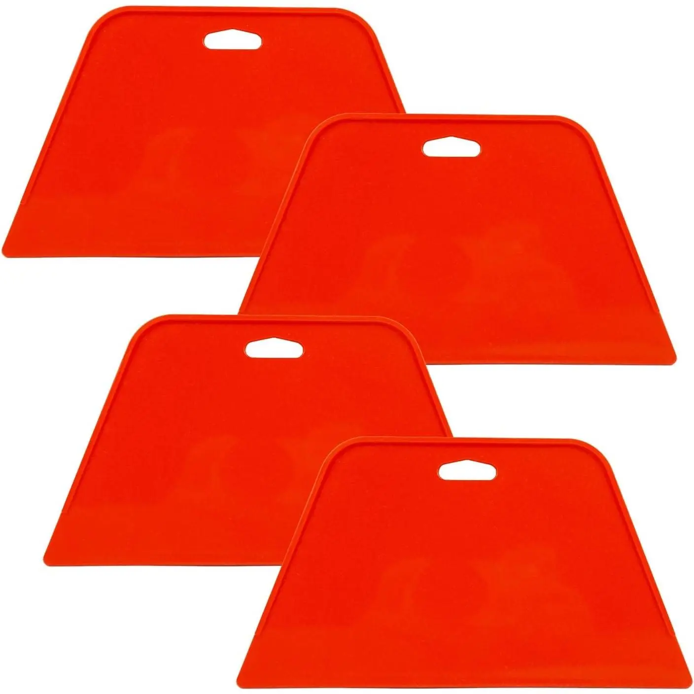 Plastic Hard Wallpaper Smoothing Scraper 4 Pack for Adhesive Wallpaper Contact Paper Installation Window Film Craft Vinyl and Painting