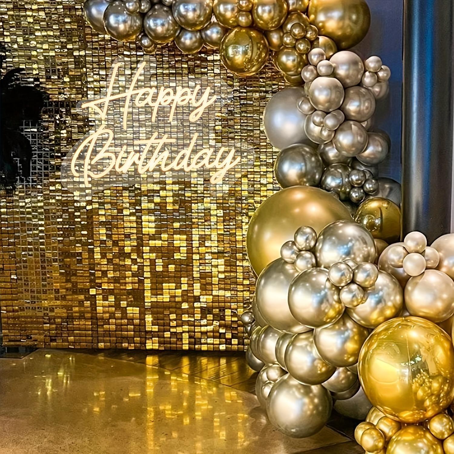 USB Powered LED Neon Light, Happy Birthday Design Background Sign, Decorative LED Mood Light for Wedding, Birthday Party, Festival, Bedroom