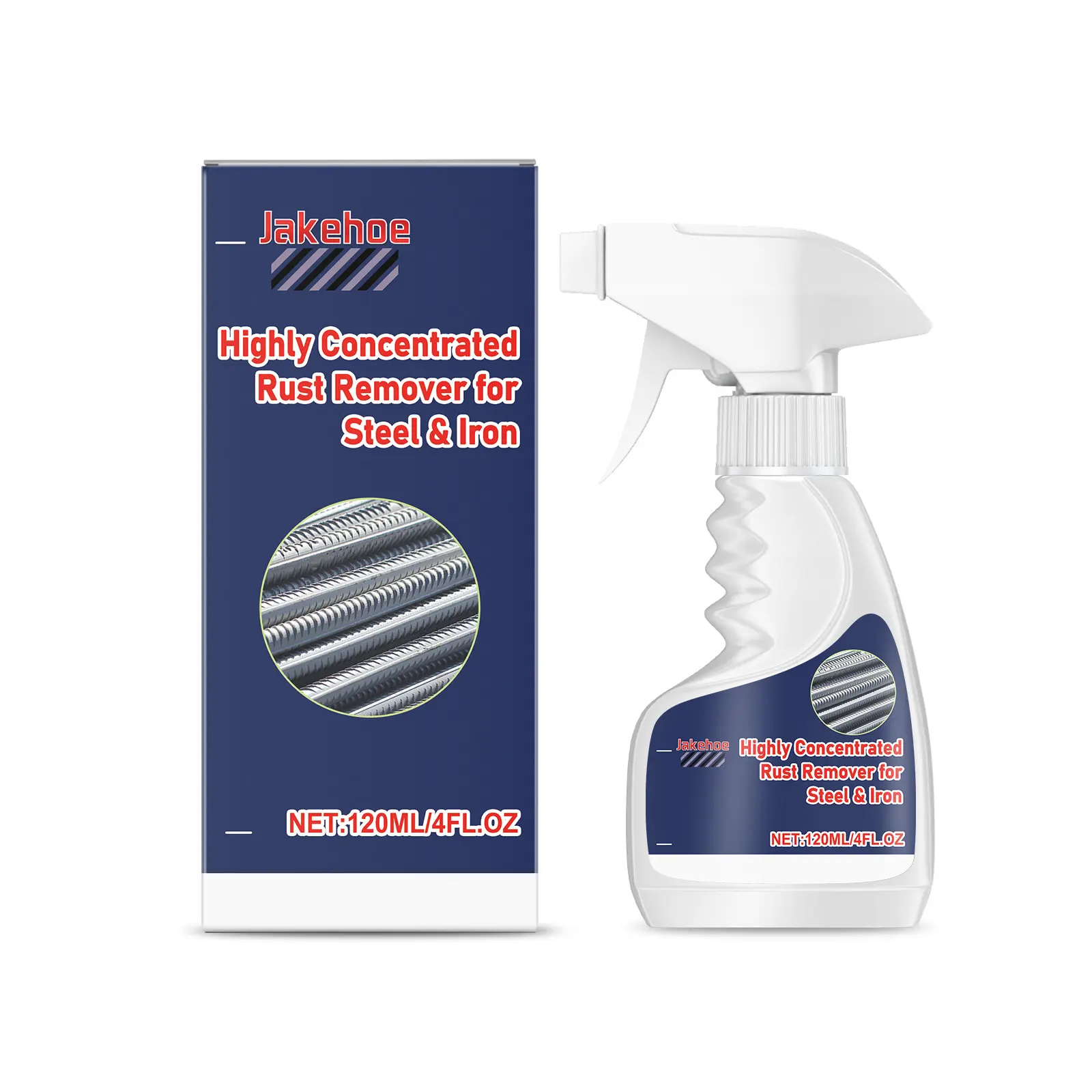 Steel Rust Remover Spray Bottle - Nano Rust Cleaning, Pine Formula Metal Cleaner for Bolts, Screws, Metal Surfaces, with Protective Film for Tough Stains on Household Surfaces (Toilet, Glass)