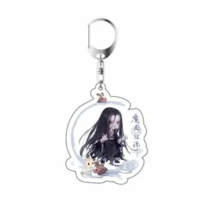 6CM Grandmaster of Demonic Cultivation Keychain Cosplay Figure Keyring Jewelry Fans Gift Mo Dao Zu Shi Cute Acrylic Key Chain
