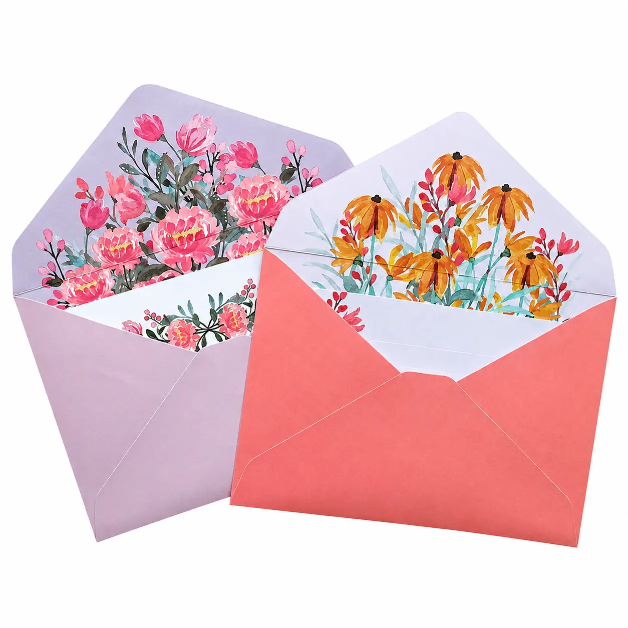 Elegant Wedding Invitation Suite with Matching Envelopes, Premium Cotton Paper Stationery Set Featuring Delicate Spring Floral Motifs, Handwritten-Style Design for Formal or Romantic Occasions