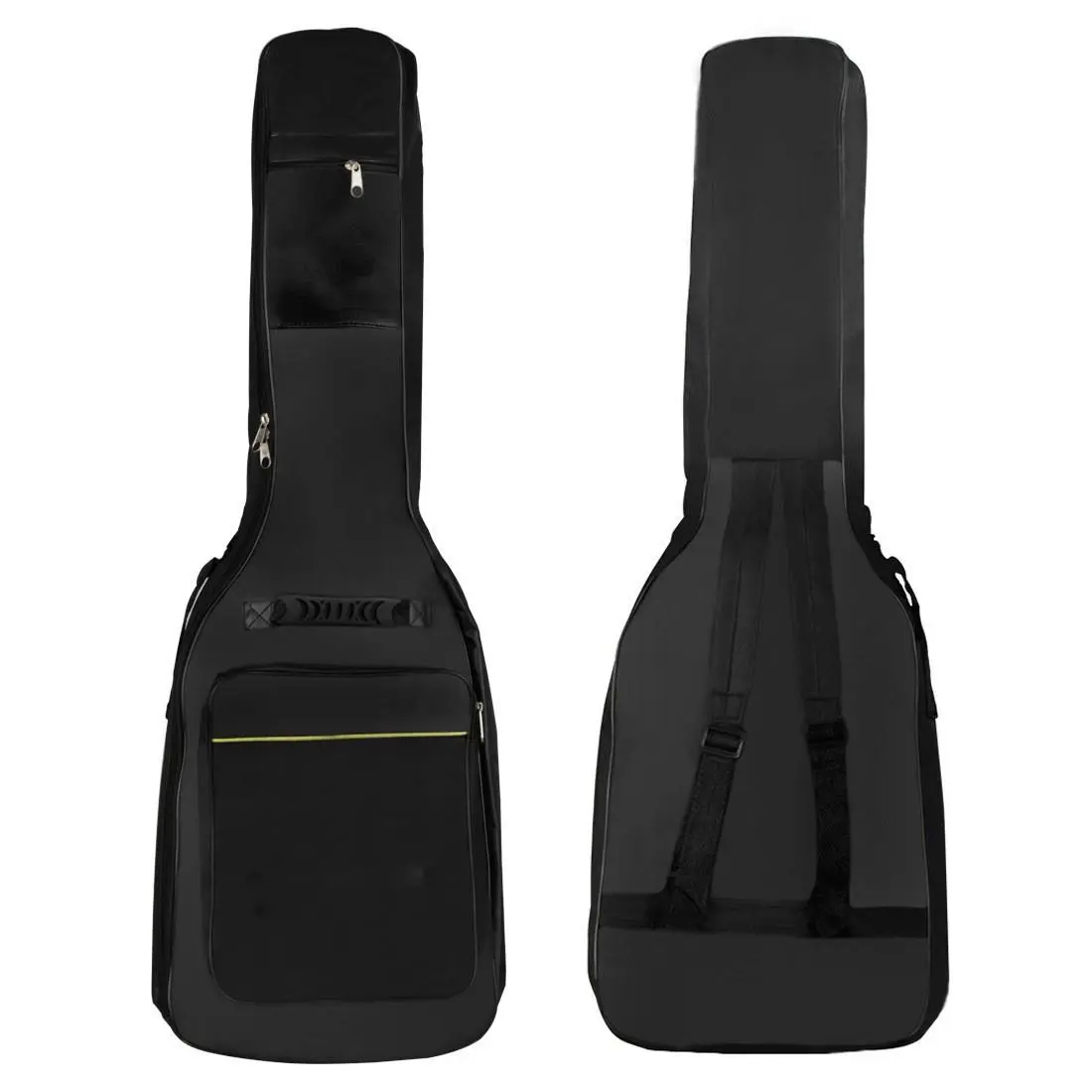 600D oxford electric guitar case with multiple pockets  Waterproof Thickened Backpack,electric guitar gig bag padded backpack Cotton Lining, Durable and Protective