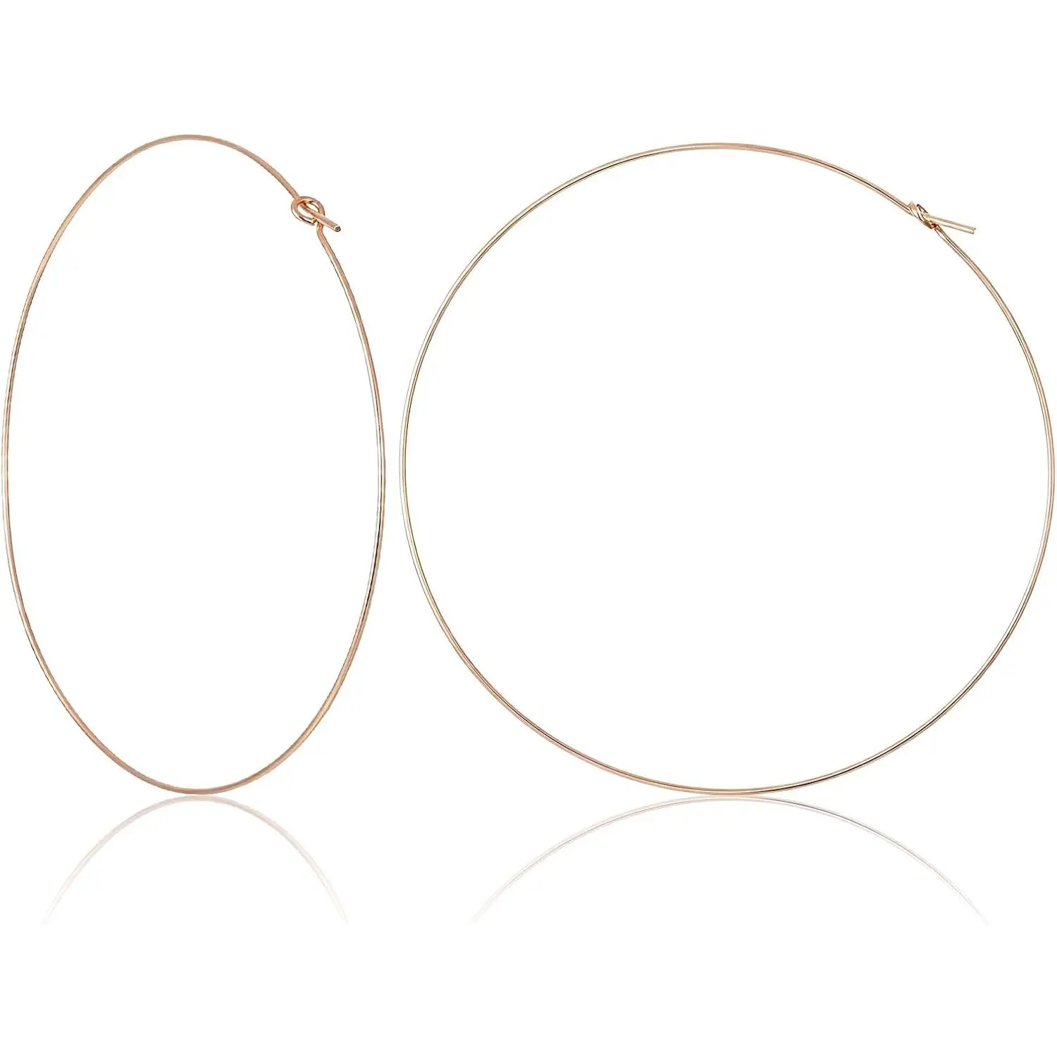 Thin  Hoop Earrings for Women, 70mm/2.75in Large Thin Hoop Earrings, Lightweight Big  Hoop Earrings for Women  Gifts