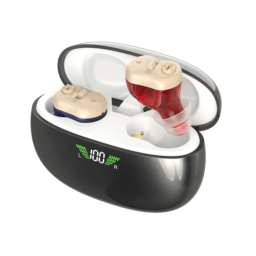 Hearing aids, OTC hearing aids, in-ear hearing aids with intelligent noise reduction, for seniors to compensate for hearing loss, professional audiology equipment, allows you to hear sounds