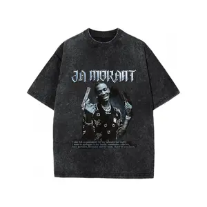 Morant American Street Basketball Retro Trendy Fashion Pure Women's Short Sleeve T-Shirt