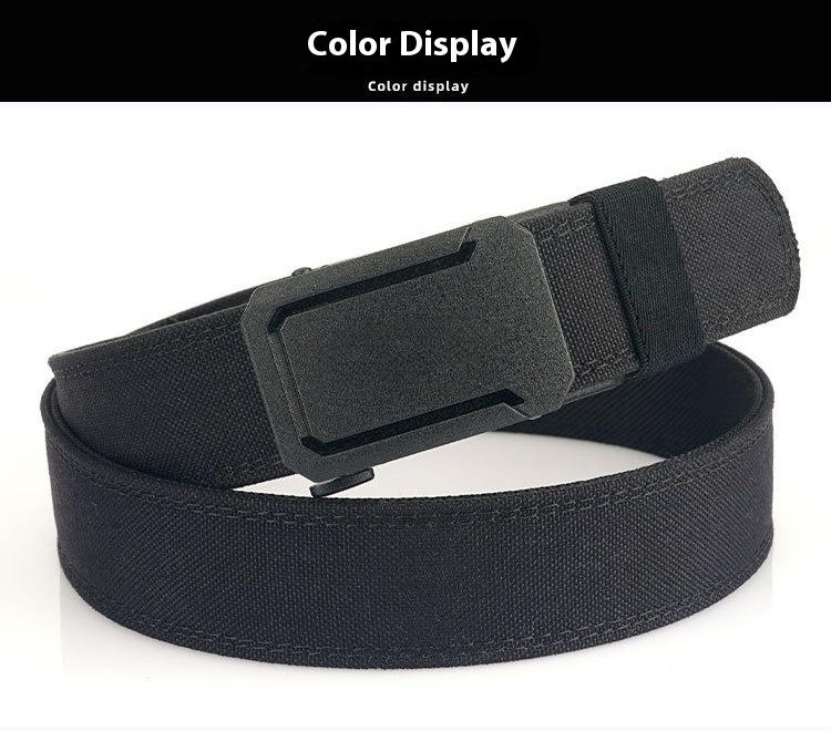 Belt 1.75" Stretch Ratchet Nylon Belt Reinforced Buckle Sport Belts CCW Belts, men's and women's tactical belt, outdoor hunting tactical belt, tactical automatic buckle men's belt