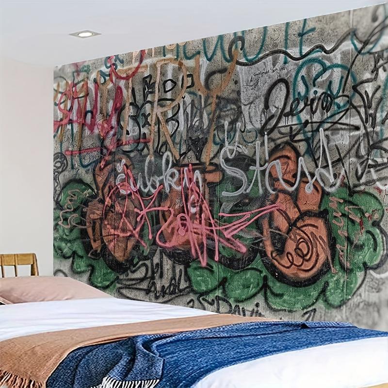 Graffiti Art Print Tapestry, Urban Street Style Lightweight Wall ...
