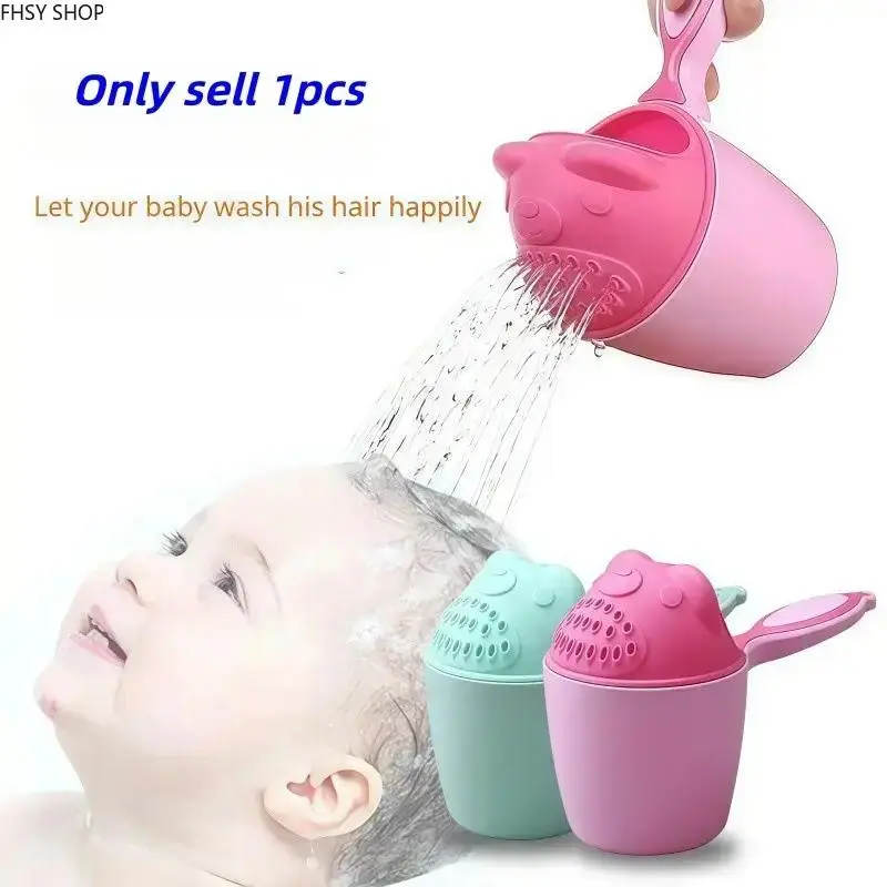 Essential Shampoo Rinse Cup for Newborns & Toddlers, Flexible Silicone Rim Prevents Soap in Eyes, Unisex Compact Design with Easy-Grip Handle for Safe Home Bathing