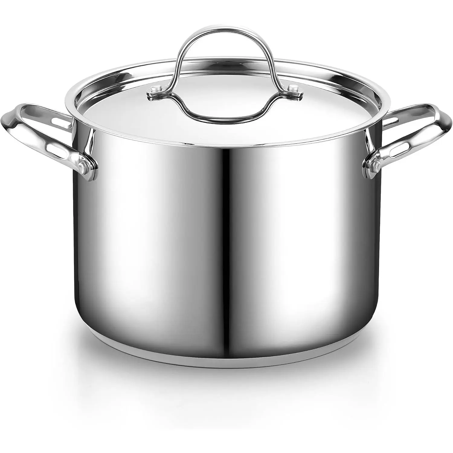 Cooks Standard Classic 8 Quart Stock Pot with Lid, Stainless Steel Pasta Pot