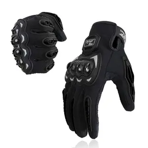 Men's Motorcycle Gloves Touch Screen Compatible Hard Knuckle Protection Anti-slip Breathable Spring Summer Off-road Riding Gloves