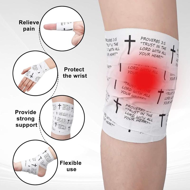 2 Pack Christian Athletic Tape - 2 Inch x 23 Feet Bible Verse Sports Tape with Cross Design, Jesus Inspired Wrist Wrap for Soccer Football Baseball Gymnastics, Perfect Religious Gift for Easter Good Friday 2 Pack Christian Athletic Tape - 2 Inch x 23 Feet Bible Verse Sports Tape with Cross Design, Jesus Inspired Wrist Wrap for Soccer Football Baseball Gymnastics, Perfect Religious Gift for Easter Good Friday