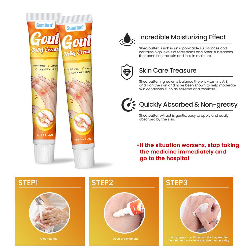 FINALLY!Relief from Gout Pain.Sumifun Gout Relief Balm        Soothes Swollen Joints & Big Toes Fast.joint protection grape seed hydrate eczema  free quantity match butt massage Soothing Magnesium  Conditioning   Firming   mace body neuropathy cream