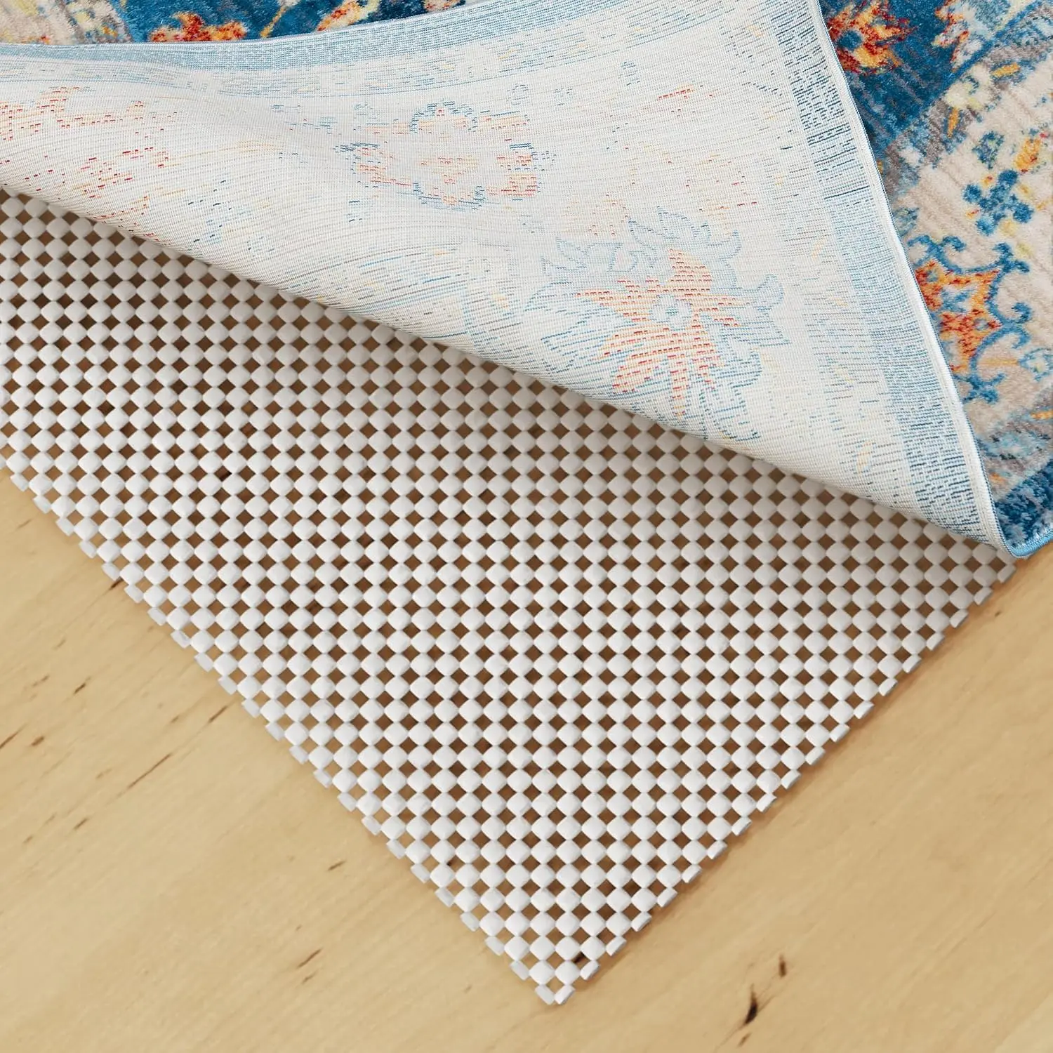 Non Slip Rug Pad Gripper 2x3  Extra Thick Pads for Hardwood Floors,Anti Skid Mat Under Carpet,Runner Keep Area Rugs Safe and in Place