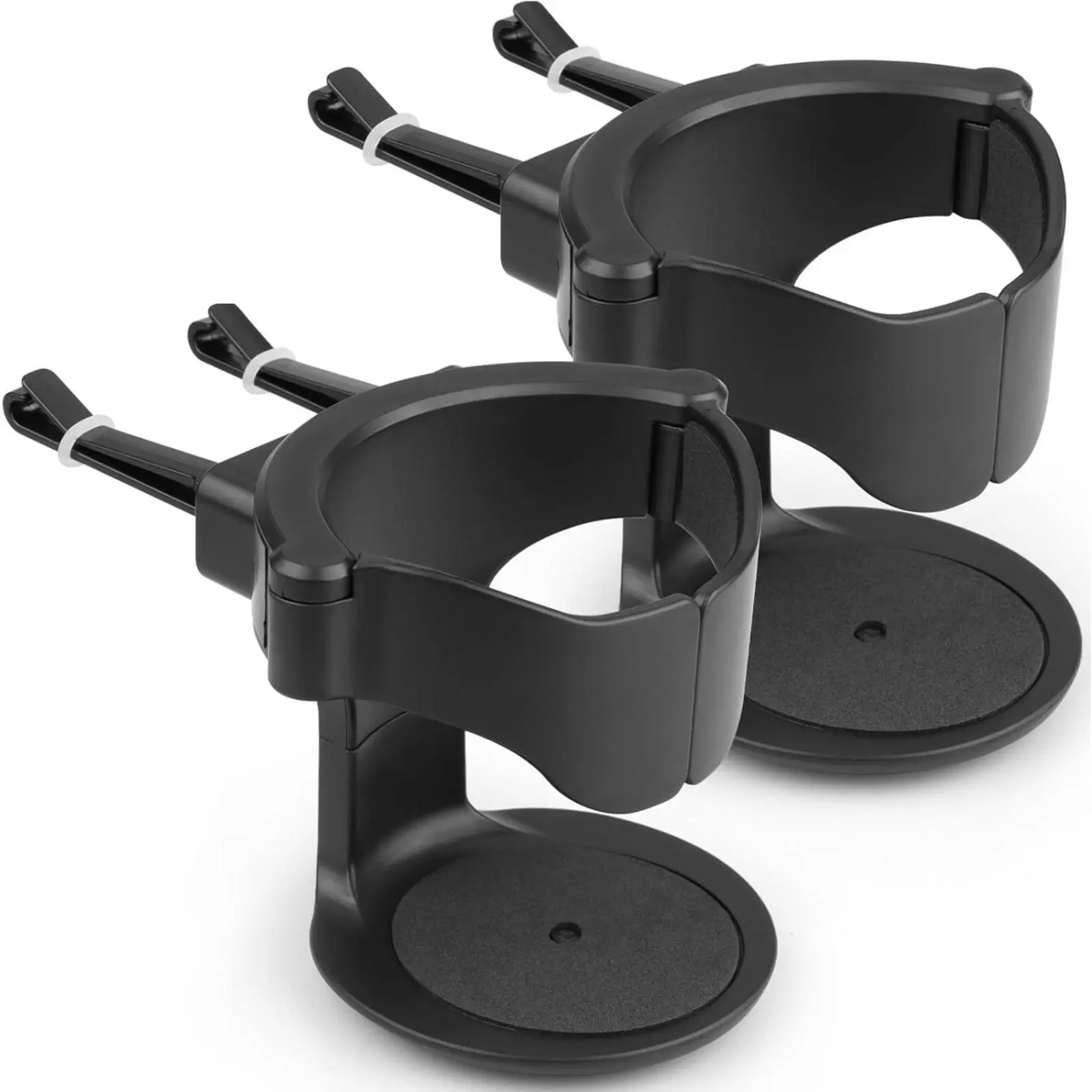 2Pcs Cup Holder for Car Air Vent Adjustable Auto Vent Cup Holder Expander with 3 Kinds Mounting Clips, A/C Vent Drink Holder Stand for Coffee, Water, Juice, Tea, Car Accessories
