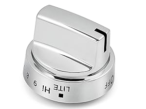 WB03X24818 Stove knobs Replacement Parts for GE Stove Parts Cooktop Knobs 222D5786P010 General Electric Gas Range Knobs Plastic Burner Control Knob GE Oven knob 1 Pc