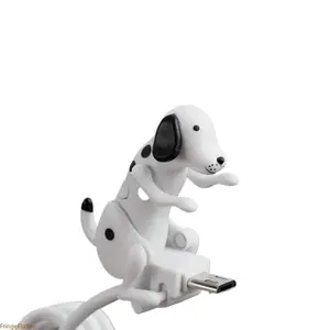 "Rogue Dog" Cute Puppy Data Cable, Playful Animal Design Charging Cord, Universal Compatible with Apple Android Type-C Devices, Creative Novelty Gift for Dog Lovers & Phone Users