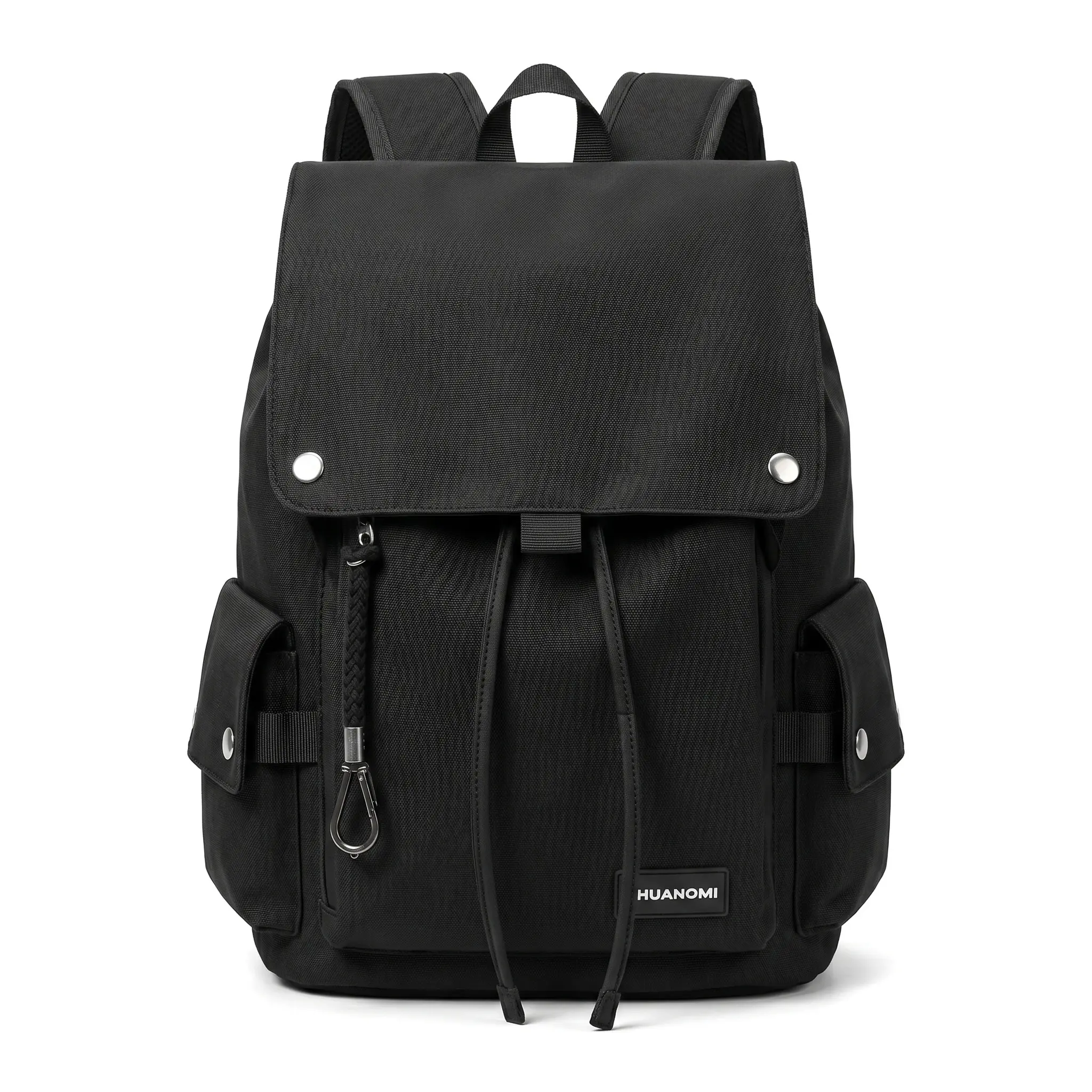 Large Capacity Backpack  Men Casual Travel Canvas 36 55L Weight Reduction Cushioned Straps 12 Inch Laptop Unisex Solid Color Street Trend  School Students