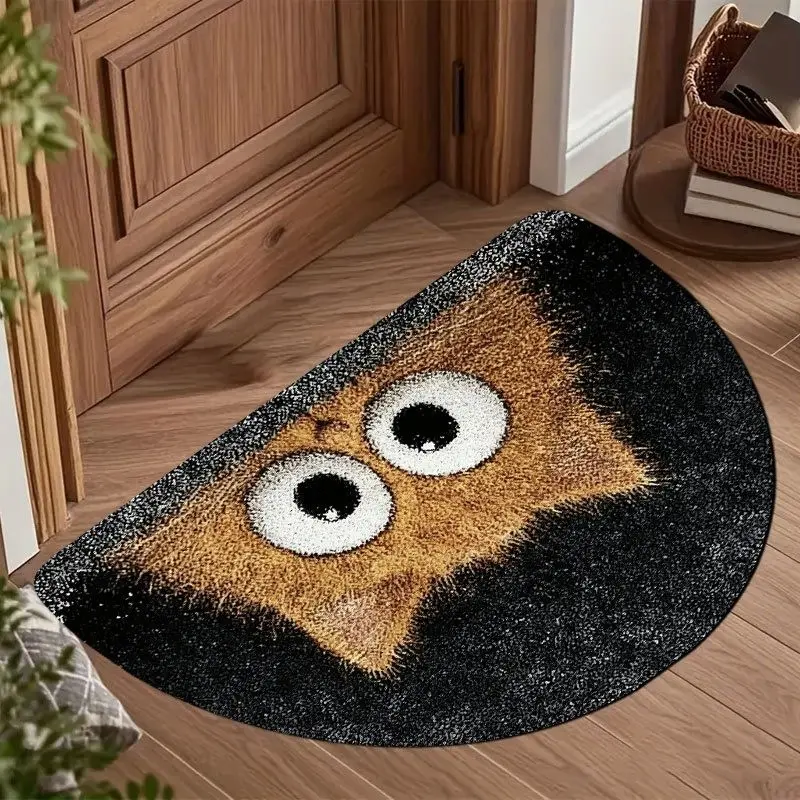 Cute Cat Pattern Entrance Mat, Ideal Home Decor, Easy to Clean, Suitable for Porch, Front Door, Living Room, Kitchen, Bathroom, Patio