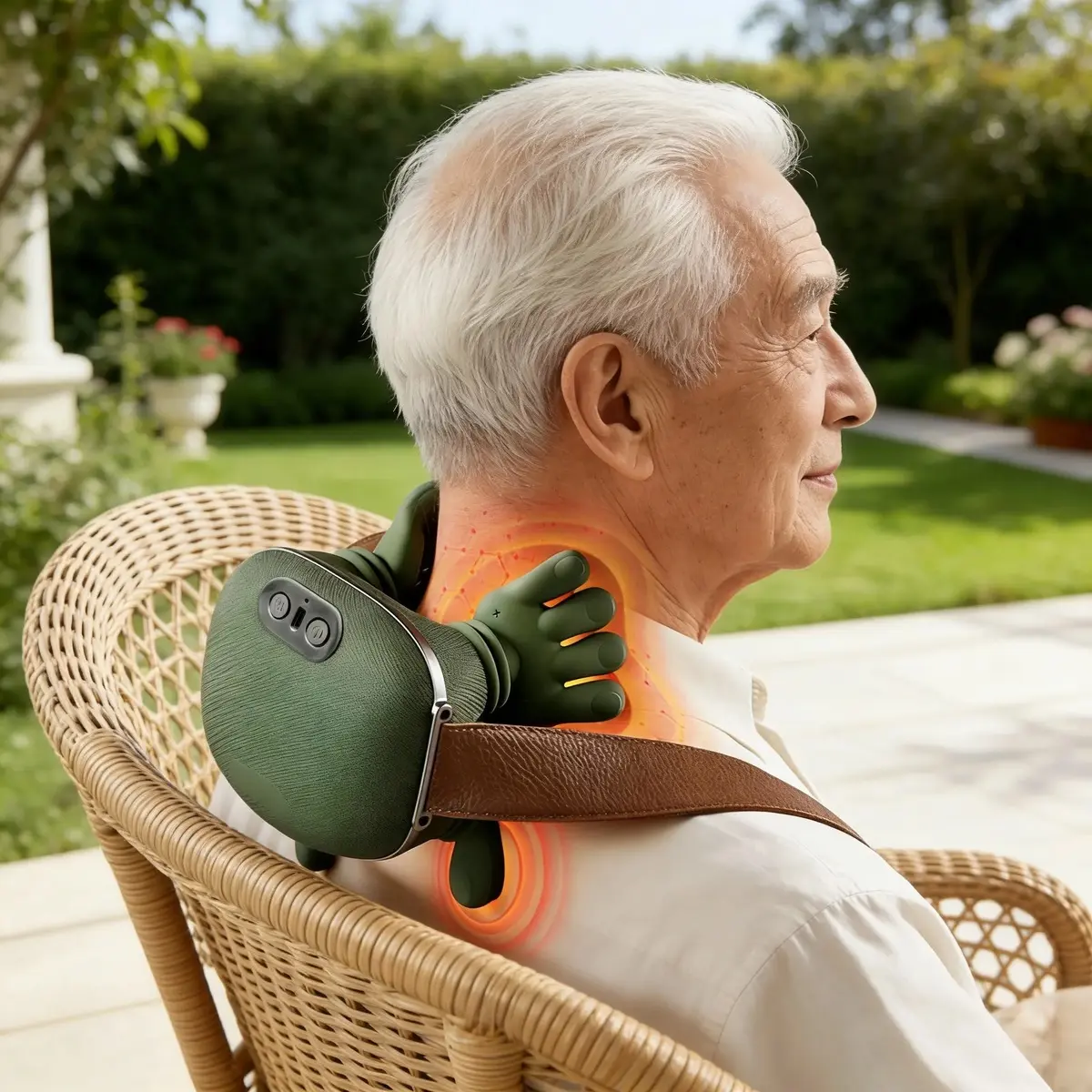 Deep Kneading Electric Shoulder-Neck Massager with Upgraded Brushless Ultra-Quiet Motor, Multi-Site Physiotherapy Tool for Back, Portable Lightweight Design for Home, Office Use ideal festival gift