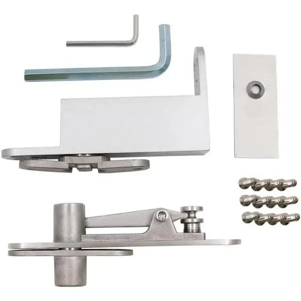 Heavy-Duty Self-Closing Door Pivot Hinge – 360° Stainless Steel L-Shaped Hinge for  Doors