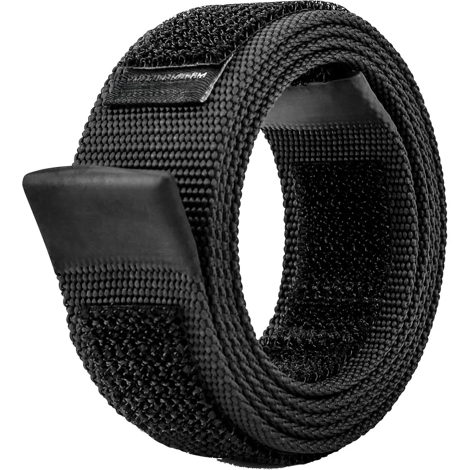 Black No-Scratch Web Belt with Rubber Coated Tips and  Hook & Loop Fasteners