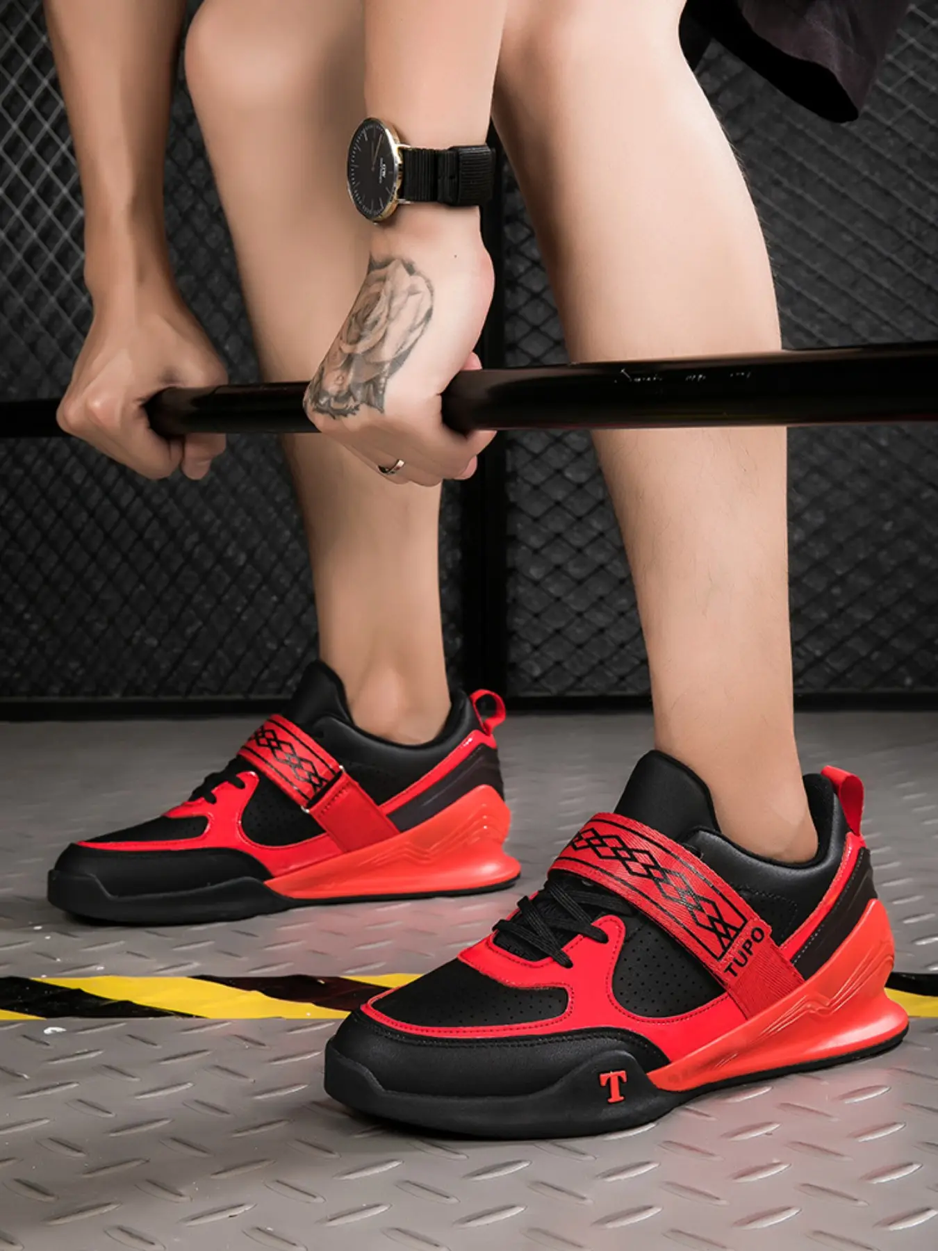 Professional Squat Shoes for Men and Women, Weightlifting Training Shoes, Sports Training Shoes, Gym Fitness Shoes, Indoor Workout Shoes, Sporty Style
