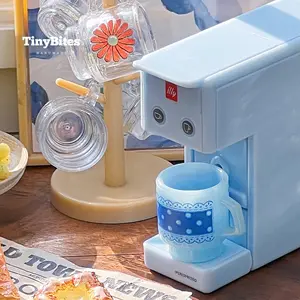 Miniature Capsule Coffee Machine Model, Realistic Mini Appliance Toy, 1:6 Scale Dollhouse Model, Perfect for Collectors and Enthusiasts
