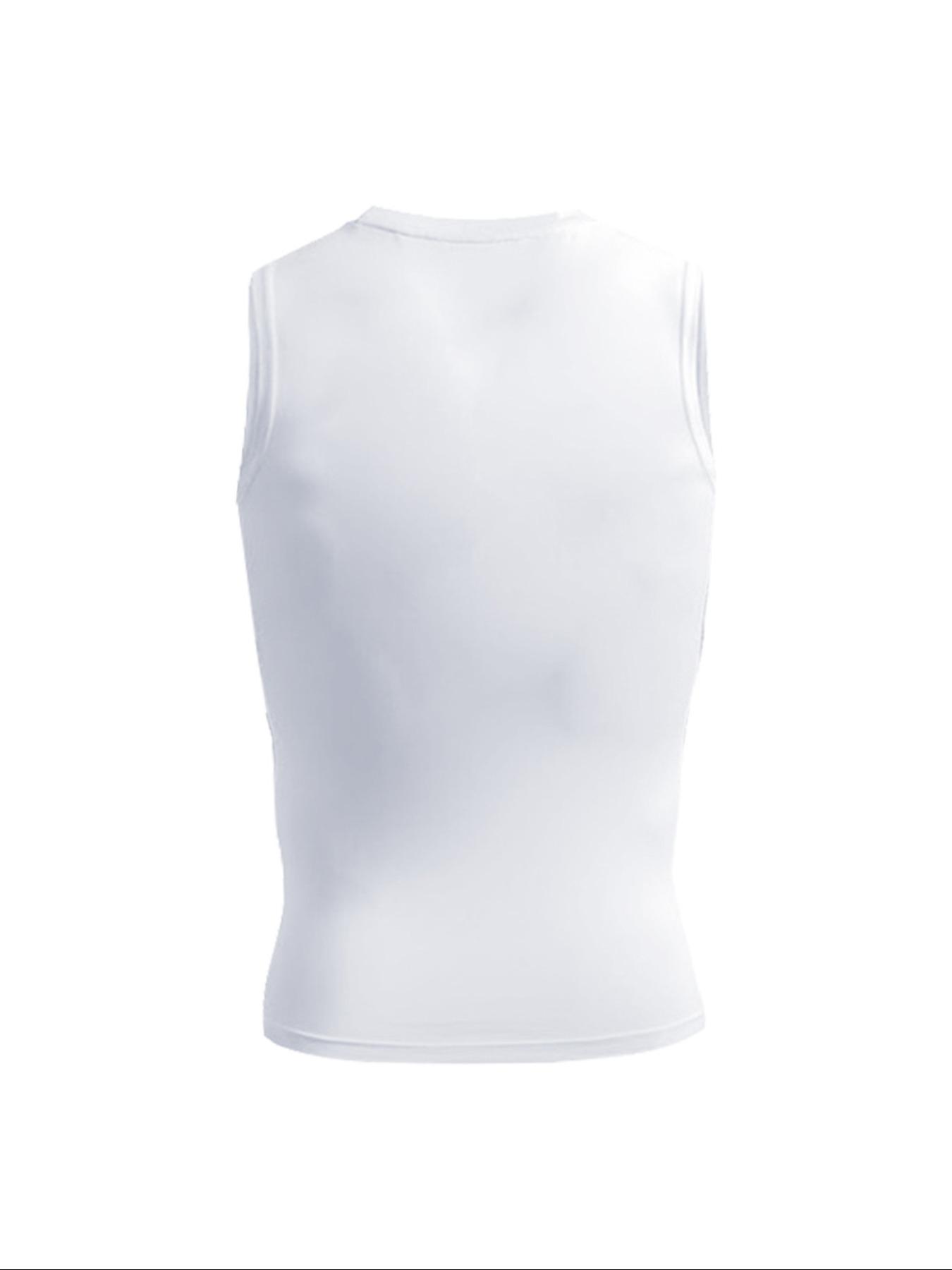 Men's Letter Print Sleeveless T-shirt, Regular Fit Casual Sleeveless Top for Summer, Men's Top for Gym Workout Running, Fitness Workout Vest, Sport Vests
