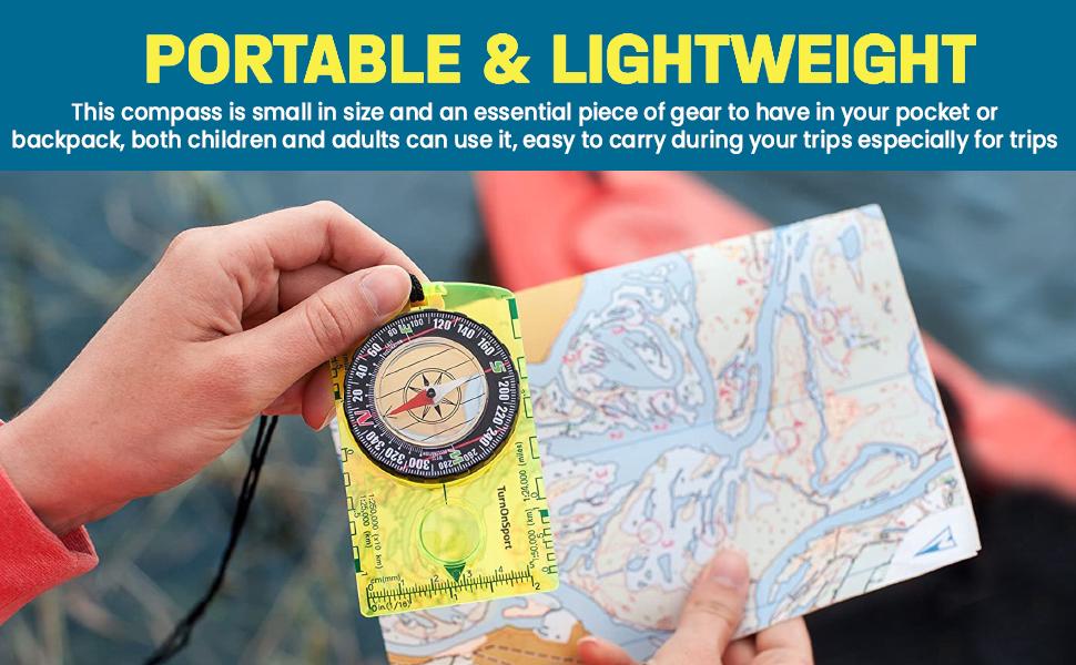 Orienteering Compass-Advanced Scout Compass for Hiking, Camping, and Backpacking-Best Survival Gifts for Kids